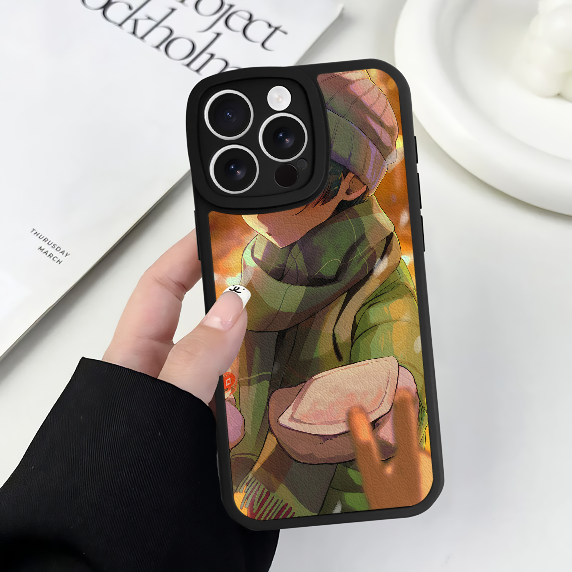 （画像用） 薬屋のひとりごと The Apothecary Diaries 【iPhone 16シリーズ対応】シリコンスマホケース（レザー調） 材質：シリコン